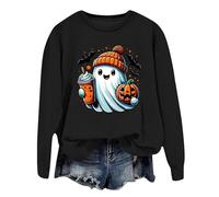 Générique Sweat Femme Halloween Veste avec Capuche Pull Orange T Shirt Costume Squelette Vetement Déguisement Sportswear Zombie Citrouille Enfant Sweatshirts Tee Robe