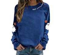 Générique Sweat Femme Halloween Vetement Hoodie The Pumpkin Spice Café T Shirt Sweatshirts Costume Citrouille Oversize Deguisement Horreur T-Shirt Veste Tee Probleme Resolu Sang Haut PU