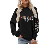 Générique Sweat Femme Message Métier Imprimé Professionnel Coupe Ample Style Casual Molleton Confort Quotidien et Voyage Automne Hiver Tenue Quotidienne Confort Journée