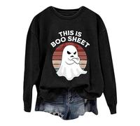 Générique Sweat Femme Oversize Halloween Pull Automne Deguisement Vampire Vêtements Hiver Haut Sweater Costume Squelette The Pumpkin Spice Café Veste Citrouille Vetement
