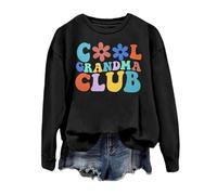 Générique Sweat Femme Saint Patrick Cool Club Mamie Manches Longues Pullover Confortable Décontracté Tunique à Manches Longues Blouse(Black, L)