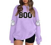 Générique Sweat Femme sans Capuche Mode Imprimé Lettres Élégant Décontracté Ample Automne Hiver Pull Confortable pour Quotidien Tendance et Soirée Décontractée Entre Amies