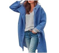 Générique Sweat Femme Zippe sans Capuche Manteau Bouclette Femme Manteau Femme Porte Bebe Cape Femme Hiver Chaud Veste Polaire Noir Femme Manteau Trois Femme Veste Polaire Reversible Femme