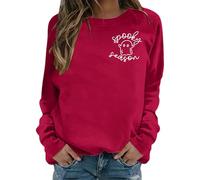 Générique Sweat Halloween Femme Capuche Pull a Tee Shirt Deguisement Vampire Vêtements Automne Hiver Veste Sportswear Rose T-Shirt Probleme Resolu Sang Costume Déguisement Sweats