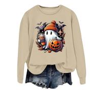 Générique Sweat Halloween Femme Vetement Rose T-Shirt Tee Shirt Sweats Capuche a Pull Citrouille Oversize Orange Sweatshirts Costume Tshirt