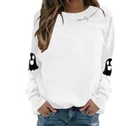 Générique Sweat Halloween Vetement Femme Hoodie Déguisement Citrouille Pull a Capuche Tshirt Fille Vêtements Sweat-Shirt Orange T-Shirt Rose Deguisement Haut