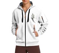 Générique Sweat Homme à Capuche à Manches avec Fermeture Éclair intégrale