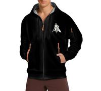 Générique Sweat Homme à Capuche à Manches avec Fermeture Éclair intégrale