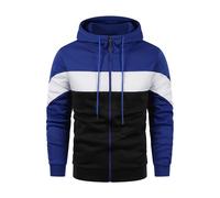 Générique Sweat Homme Automne Hiver Zippé Cargo Poches à Capuche Sportswear Pyjama Gilet Pull Camionneur Noël