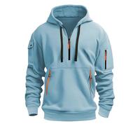 Générique Sweat Homme Capuche - Sweat à Capuche zippé Homme Coupe Slim léger Confortable Design élégant idéal Hiver Tenue Casual Moderne