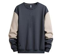 Générique Sweat Homme sans Capuche Manche Longue Pull Sport Slim Fit Casual Oversize Sportswear Hiver Chaud Pullover Oversize Vestes De Sport