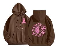 Générique Sweat Ruban Rose Personnalisable Oversize Veste Noire Femme À Capuche sans Stylo Octobre Pocari Zippé Mi Saison Pull Sweater Bannière Sweatshirts Shirt Polaire
