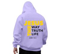 Générique Sweat-Shirt à Capuche décontracté à Manches Longues pour Homme, imprimé Dieu, Confortable Quotidien Sweat Chaud Homme (Purple, S)