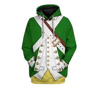 Générique Sweat-Shirt À Capuche Homme - Sweat à Capuche imprimé en 3D pour Hommes et Femmes et Histoire de l'hiver (Green XXXL)