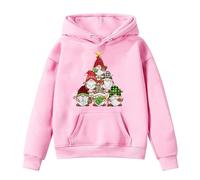 Générique Sweat-Shirt de Noël Fille avec Design Gnomes Mignon Cadeau Festif pour Enfant Idée Présent Fêtes Hiver Confortable (3-4 Years)