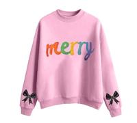 Générique Sweat-Shirt décontracté à col du Cou avec Motif imprimé pour Filles Haut Doux et Confortable idéal pour Les Vacances et Les Sorties Quotidiennes (7-8 Years)