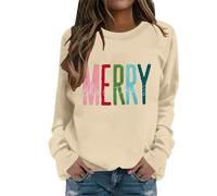 Générique Sweat-Shirt décontracté à col Rond, Manches Longues, Coupe Ample et Douce, idéal au Quotidien pour Les fêtes de Fin d'année et Les Tenues Confortables d'automne et d'hiver. (Khaki, XL)