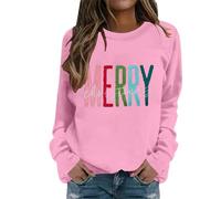 Générique Sweat-Shirt décontracté à col Rond, Manches Longues, Coupe Ample et Douce, idéal au Quotidien pour Les fêtes de Fin d'année et Les Tenues Confortables d'automne et d'hiver. (L)