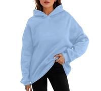 Générique Sweat-Shirt Femme Sweat sans Capuche Molleton Tenue Maison Confortable Taille Normale Hiver Entretien Facile Uni Zippé Léger Vêtement Quotidien Poche Kangourou Automne Respirant
