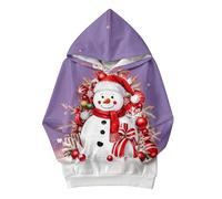 Générique Sweat-Shirt Fille à Manches Longues avec Motif Célèbre de Rennes pour Célébrer Les Fêtes de Noël en Toute Convivialité Familiale (Purple, 7-8 Years)