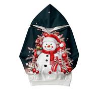 Générique Sweat-Shirt Fille à Manches Longues avec Motif Célèbre de Rennes pour Célébrer Les Fêtes de Noël en Toute Convivialité Familiale (Black, 9-10 Years)