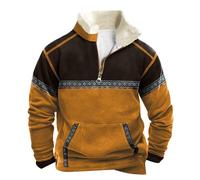 Générique Sweat-Shirt Homme Manches Longues Confortable Décontracté Respirant Léger Sweat à Capuche Absent Mode Printemps Automne Sport (Brown, L)