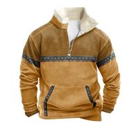 Générique Sweat-Shirt Homme Manches Longues Confortable Décontracté Respirant Léger Sweat à Capuche Absent Mode Printemps Automne Sport (Yellow, L)