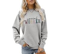 Générique Sweat-Shirt rétro travailleur Social, Futur Soins de santé, travailleur Social, étudiant, Chemise de Remise de diplôme, Cadeau pour Femme, Pull à col Rond
