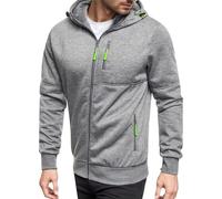 Générique Sweat Zippé À Capuche Homme Polaire Veste De Sweatshirt avec Fermeture ÉClair Grandes Tailles couleur unie Pull De Manches Longues Poches Haut pour Hiver Et Automne