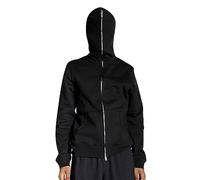 Générique Sweat Zippé Femme Pull Oversize Cordon Poche Confort Y2K pour Le Printemps Parfait pour Les Sorties Street et Les Rassemblements (Black, M)