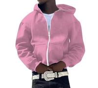 Générique Sweat Zippé Homme Pull à Capuche Veste Chaud DéContracté Léger Respirant Sportswear avec Poche Veste VêTements Cordon de Serrage Classique Confortable Sweaters Automne Hiver Cardigan Jacket