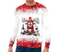 Générique Sweat Zippé Homme sans Capuche Sweat-Shirt sans Capuche,col Ras du Cou,pour Une Tenue décontractée,Parfait pour la Superposition ou Le Style Autonome,idéal Le Confort (White,S)