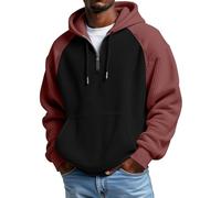 Générique Sweat Zippé Homme - Sweat à Capuche Homme Manches Longues Pull décontracté Doux Confortable avec Fermeture éclair idéal Automne Hiver activités extérieures Parfait Quotidien Moderne