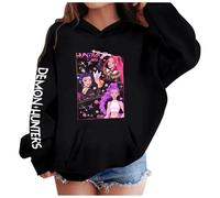 Générique Sweats à Capuche D-Demons H-Hunters Merch pour Fille Imprimés Huntr/X Pull à Manches Longues Hauts Décontractés Hoodies