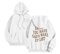 Générique Sweats à Capuche décontractés pour Hommes, Coupe Ample, Pull Streetwear, Sweat-Shirt Homme Entretien simplifié - sèche Rapidement sans Repassage (White, XXL)
