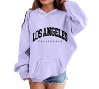 Générique Sweats à Capuche et Sweat-Shirts pour Filles, Jolis Pulls à Manches Longues pour Enfants, vêtements décontractés et Confortables pour Les activités Quotidiennes (Purple, 11-12 Years)