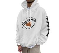 Générique Sweats à Capuche et Sweat-Shirts pour Hommes, Sweat-Shirt Homme Entretien simplifié - sèche Rapidement sans Repassage, pour l'automne et l'hiver, à Quotidien (White, M)
