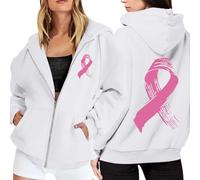 Générique Sweats À Capuche Femme Cancer du Sein Sweat a Vêtements De Sport pour Veste Zippé Femmes Sportswear Blousons Sweatshirts Pulls, Gilets Et Vetement Legere Ete Top Sweatshirt Sweet Vestes