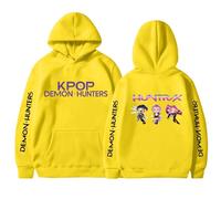 Générique Sweats à Capuche Femme Korean Idol Demon Movie Kpop Hunters Style Streetwear Imprimés d'anime Longues Sweat-Shirt avec Poches
