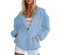 Générique Sweats À Capuche Femme Sweat Cancer du Sein Blouson Vetements Sweatshirt a Zippé Sport Top Vetement Vest Veste Hoodies Femmes Vêtements Pulls, Gilets Et Sweat-Shirt Vestes De en pour