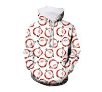 Générique Sweats À Capuche Garçon - Sportwear De Noel Enfant Garcons Coupe Regular Manches Longues Col Capuche Modèle avec Noel Imprimé Fashion Large Confortable Survêtement De Noel Enfant