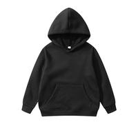 Générique Sweats à Capuche garçons Filles Tout-Petits garçonnet Confortables Doublure Polaire Chaude Manches Longues Coton mélange vêtement décontracté Enfant garçonne garçonnet (Black, 8-10 Years)