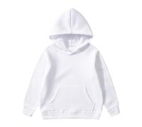 Générique Sweats à Capuche garçons Filles Tout-Petits garçonnet Confortables Doublure Polaire Chaude Manches Longues Coton mélange vêtement décontracté Enfant garçonne garçonnet (White, 4-5 Years)