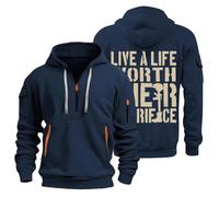 Générique Sweats À Capuche Homme Hiver Survêtement pour Coton Veste Travail Sweat-Shirt Doudoune Mode Vêtements Imperméable Personnalisé d'hiver Pull One Piece Homme 3XL