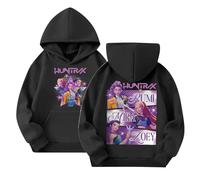 Générique Sweats à Capuche Kpop Demons Hunters Merch pour Fille Imprimés Huntrix Huntr/X Rumi Mira Zoey Pull à Manches Longues K Pop Hauts Décontractés Hoodie 7-8 Ans
