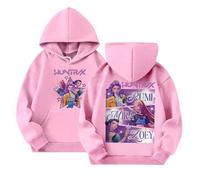 Générique Sweats à Capuche Kpop Demons Hunters Merch pour Fille Imprimés Huntrix Huntr/X Rumi Mira Zoey Pull à Manches Longues K Pop Hauts Décontractés Hoodie 7-8 Ans