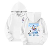 Générique Sweats à Capuche Kpop Demons Hunters Merch pour Fille Imprimés Huntrix Huntr/X Rumi Mira Zoey Pull à Manches Longues K Pop Hauts Décontractés Hoodie Unie Filles Garçons 7-8 Ans