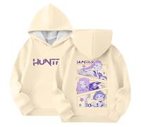 Générique Sweats à Capuche - - - - pour Fille Anime Imprimés Longues De-Mon Huntrix Sweatshirt Graphique Enfants Zoey Pulls À Motifs de Films Décontractés Hoodie