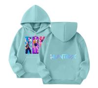 Générique Sweats à Capuche - - - - pour Fille Anime Imprimés Longues De-Mon Huntrix Sweatshirt Graphique Enfants Zoey Pulls À Motifs de Films Décontractés Hoodie