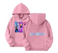Générique Sweats à Capuche - - - - pour Fille Anime Imprimés Longues De-Mon Huntrix Sweatshirt Graphique Enfants Zoey Pulls À Motifs de Films Décontractés Hoodie